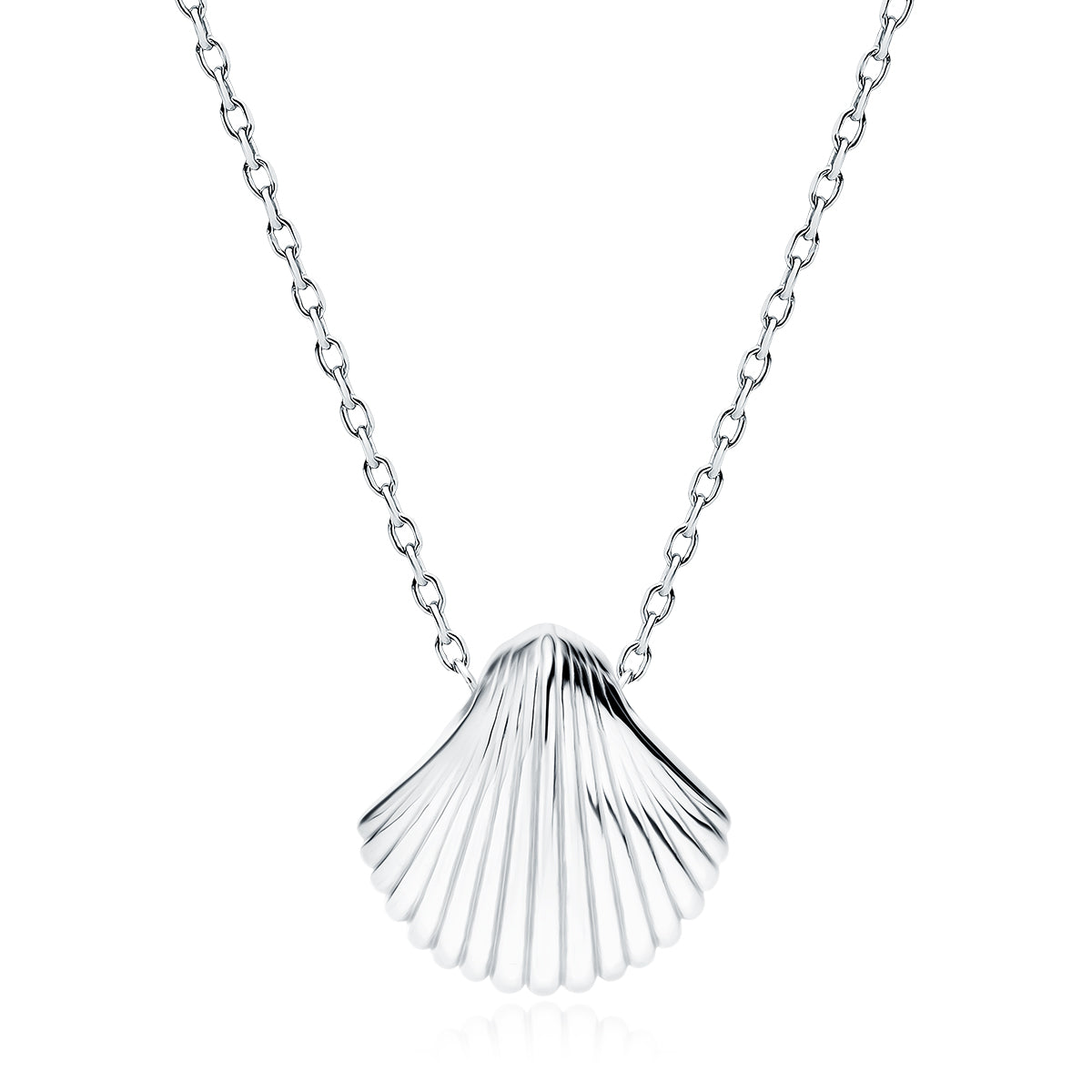 Silver Necklace - Seashell Z2014NR
