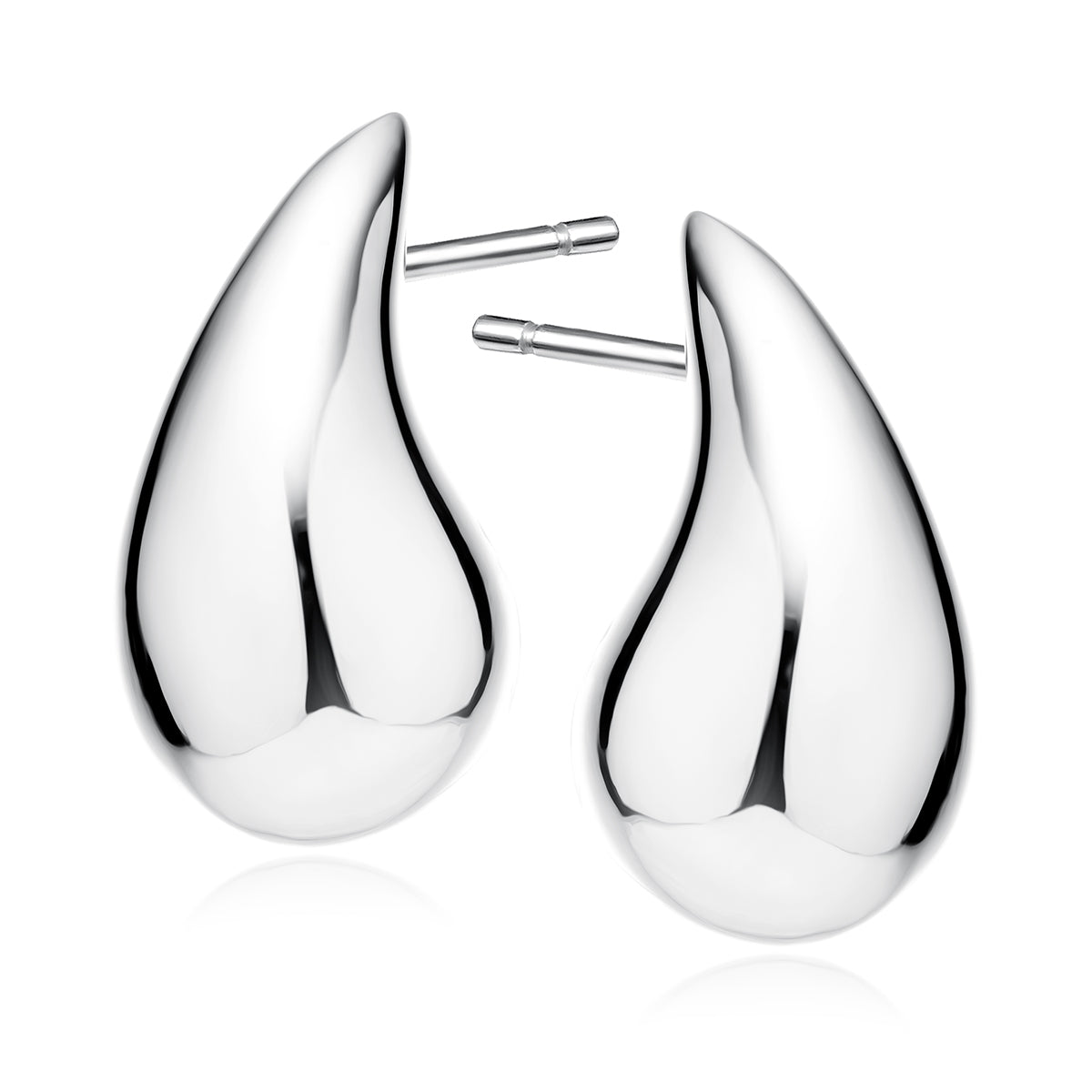 Silver Drop-shaped Earrings Z2041ER25