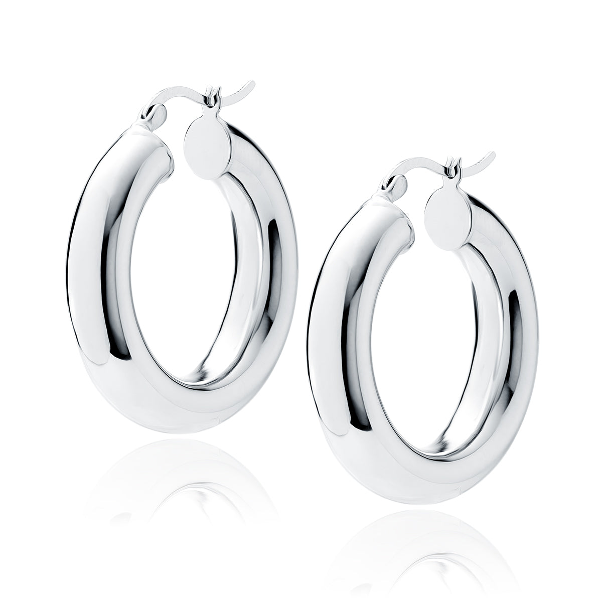 Silver Earrings Hoops KHR630R