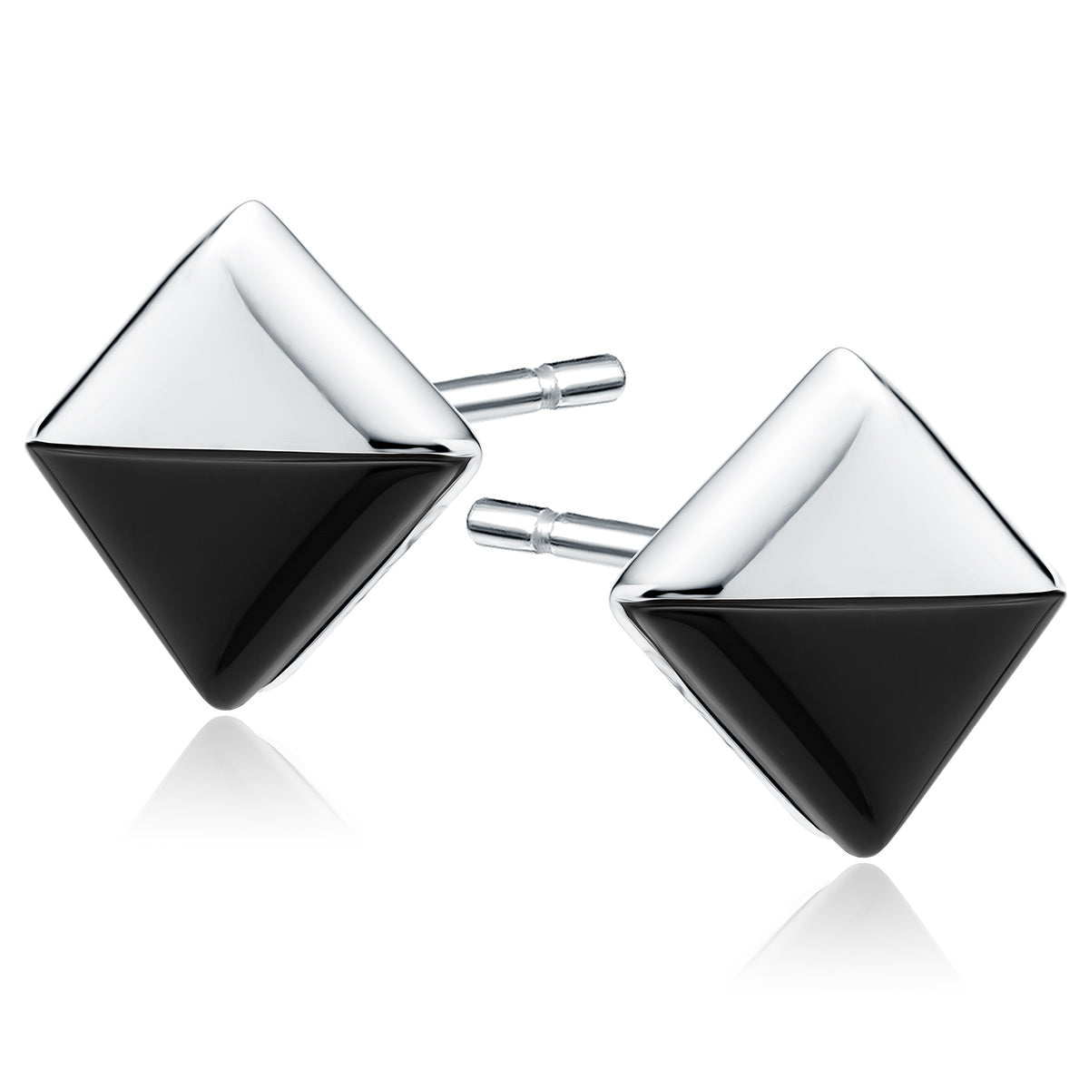 Silver Earrings With Black Onyx Z2111ER_OB