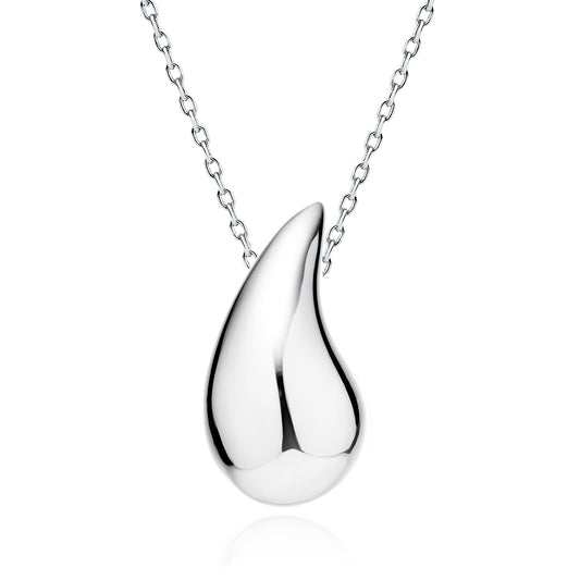 Silver Drop Necklace Z2041NR25