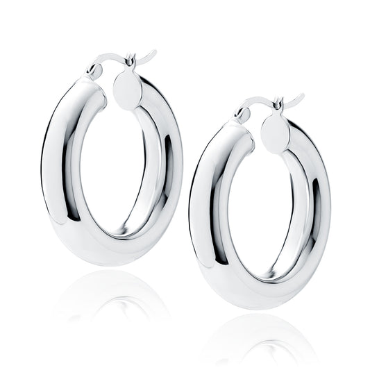 Silver Earrings Hoops KHR630R